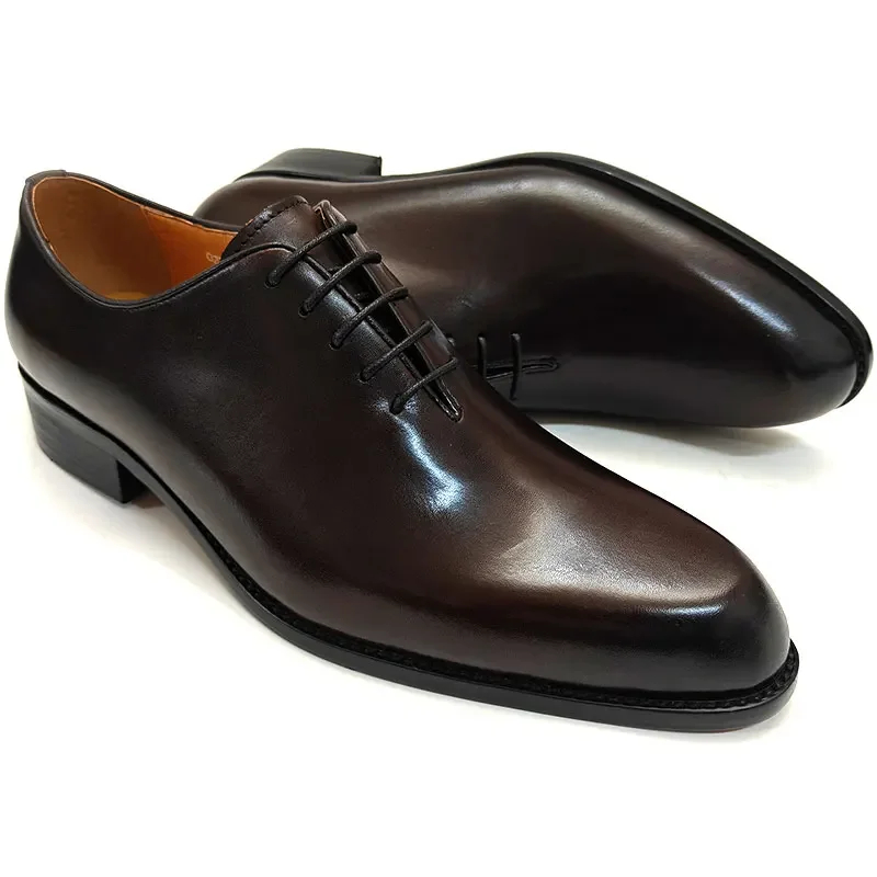 Oxford Brogue Leather - Successful Men's Leather Shoes High Quality