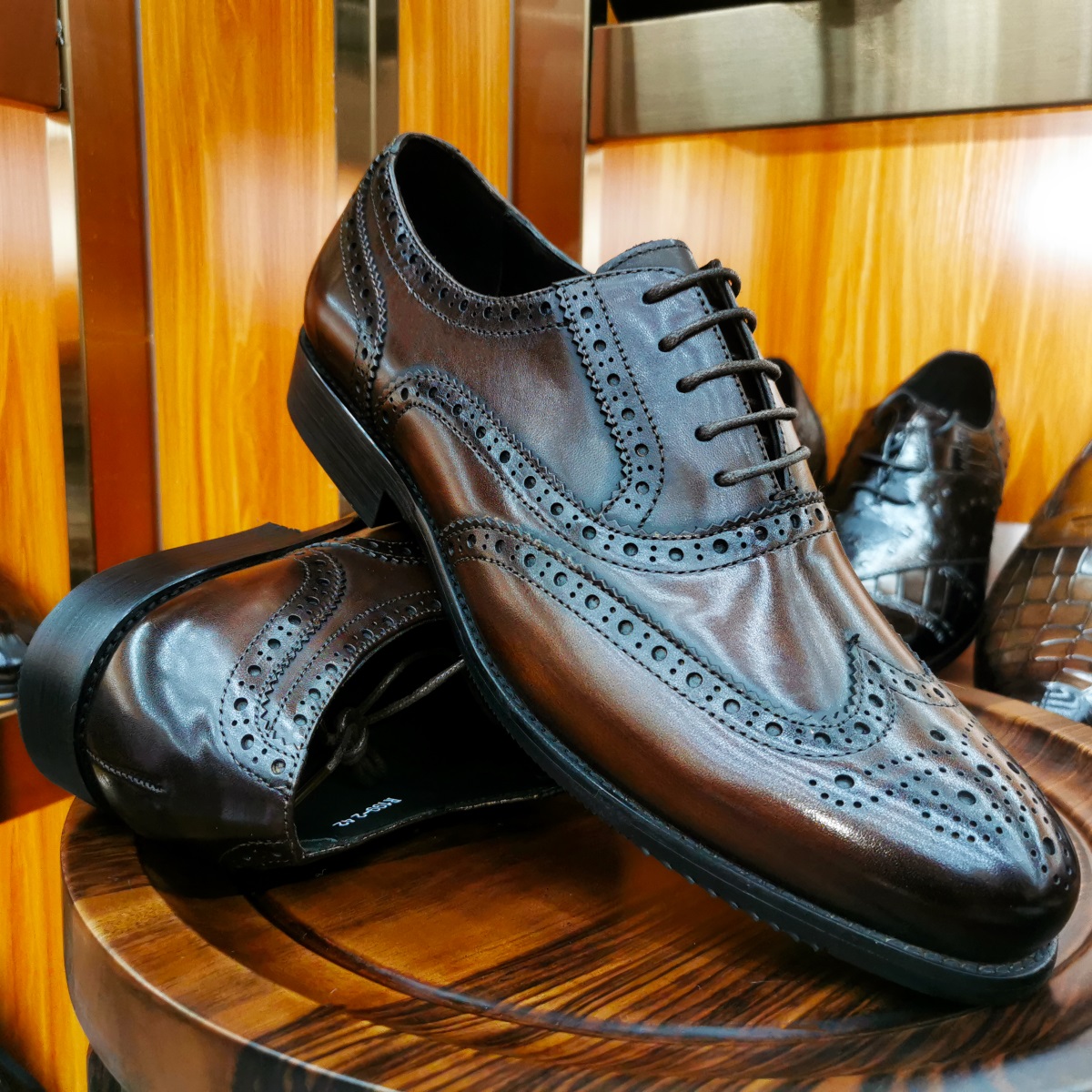 Oxford Brogue Leather - Luxury Men's Dress Shoes Genuine Leather