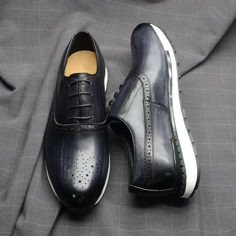 10 Colors Handmade Genuine Lea - Oxford Brogue Leather review and price
