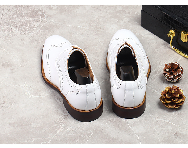 White Concise Wear-Resistant G - Oxford Brogue Leather review and price