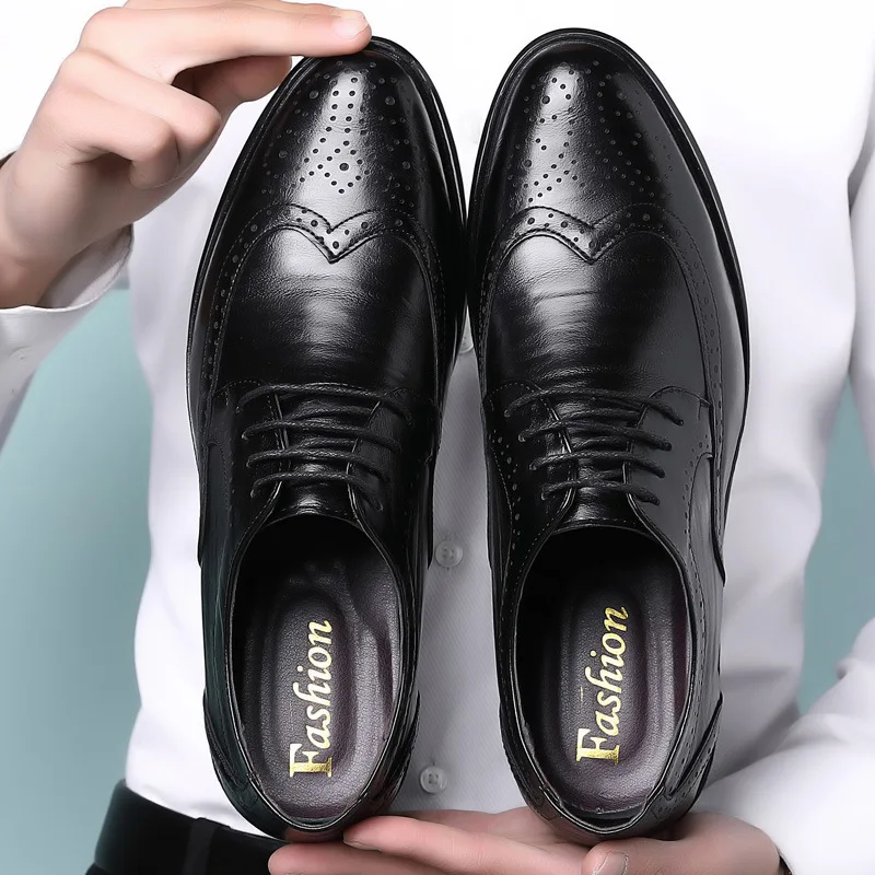 Oxford Shoes Genuine Calfskin  - Oxford Brogue Leather review and price