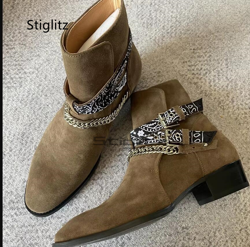 Faux Suede Men's Chelsea Chain - Men Shoes Size 11 review and price