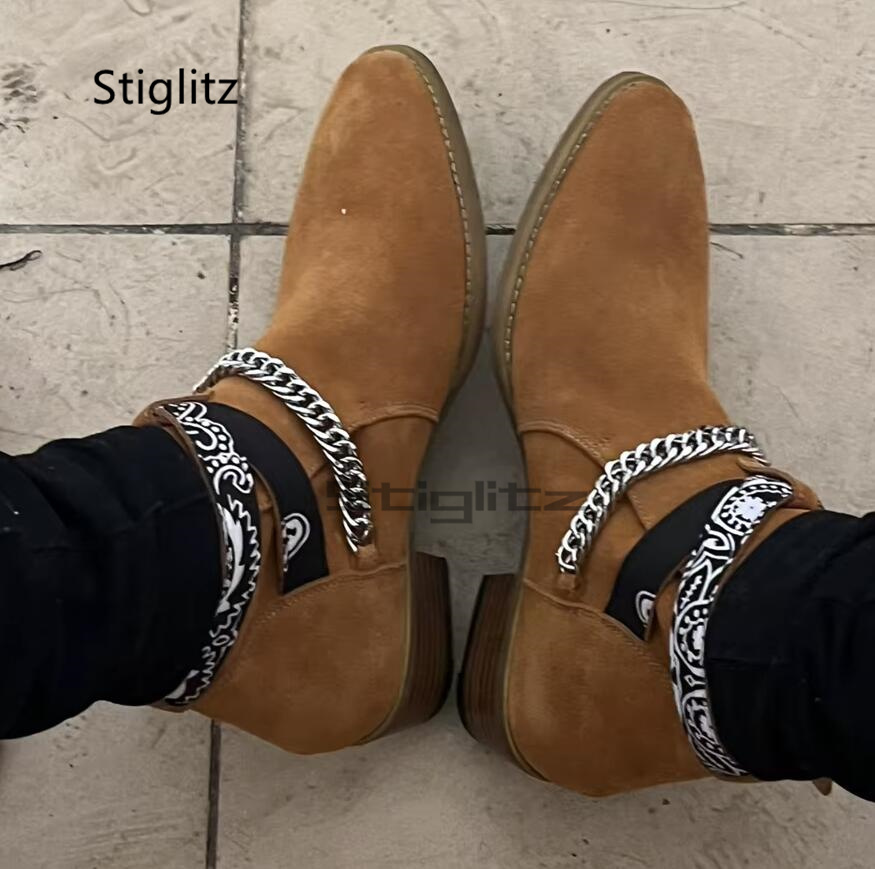 Faux Suede Men's Chelsea Chain - Men Shoes Size 11 review and price