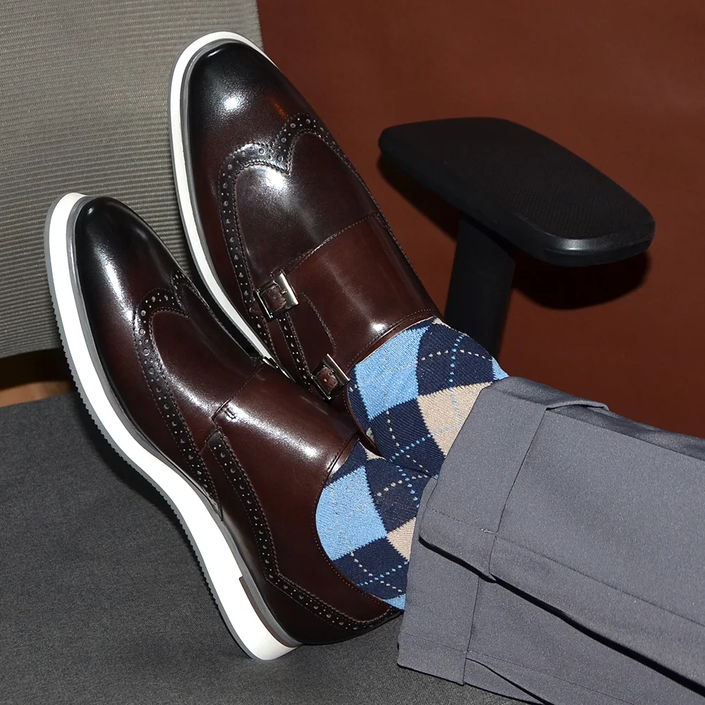 European Luxury Mens Sneakers  - Oxford Brogue Leather review and price