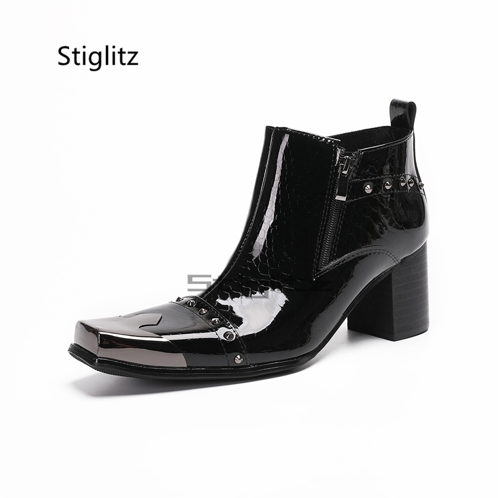 Patent Leather Men's Rivets Ch - Men Shoes Size 11 review and price