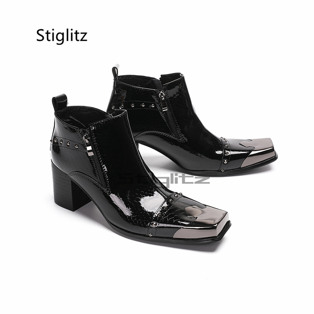 Patent Leather Men's Rivets Ch - Men Shoes Size 11 review and price