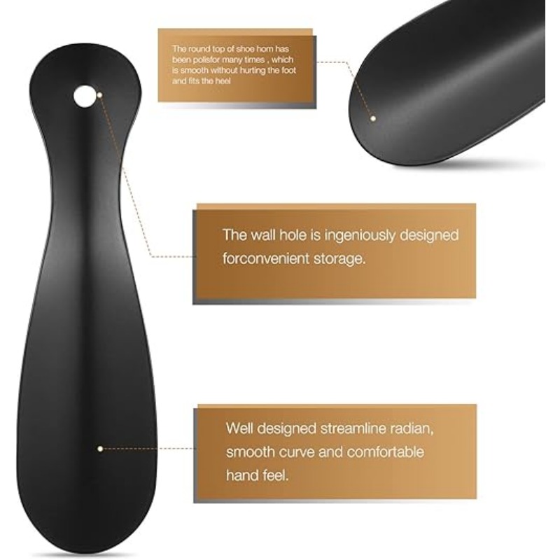 Portable Metal Shoe Horn, Comp - Men Shoes Essentials review and price
