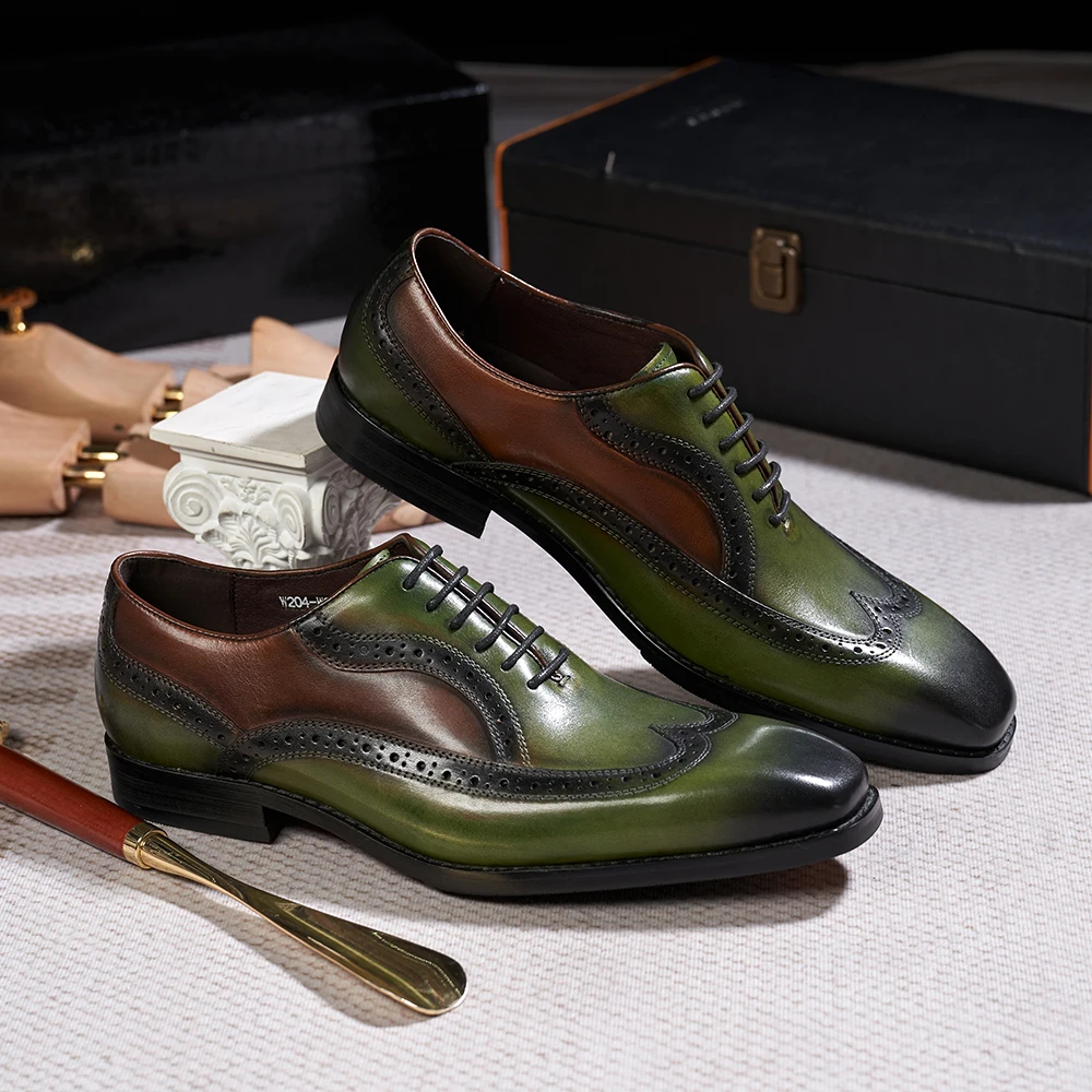 Luxury Italian Men's Oxfords G - Oxford Brogue Leather review and price