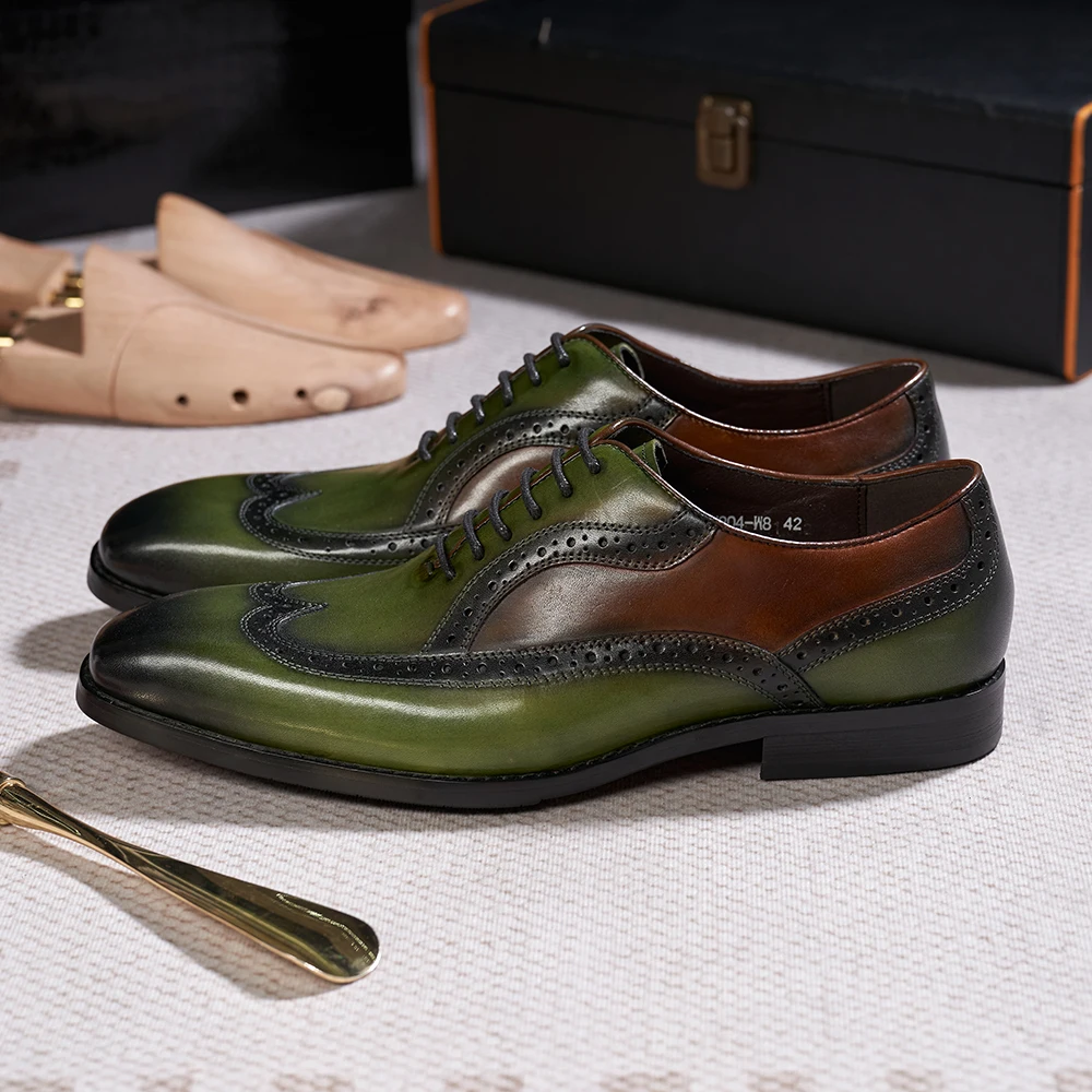 Luxury Italian Men's Oxfords G - Oxford Brogue Leather review and price