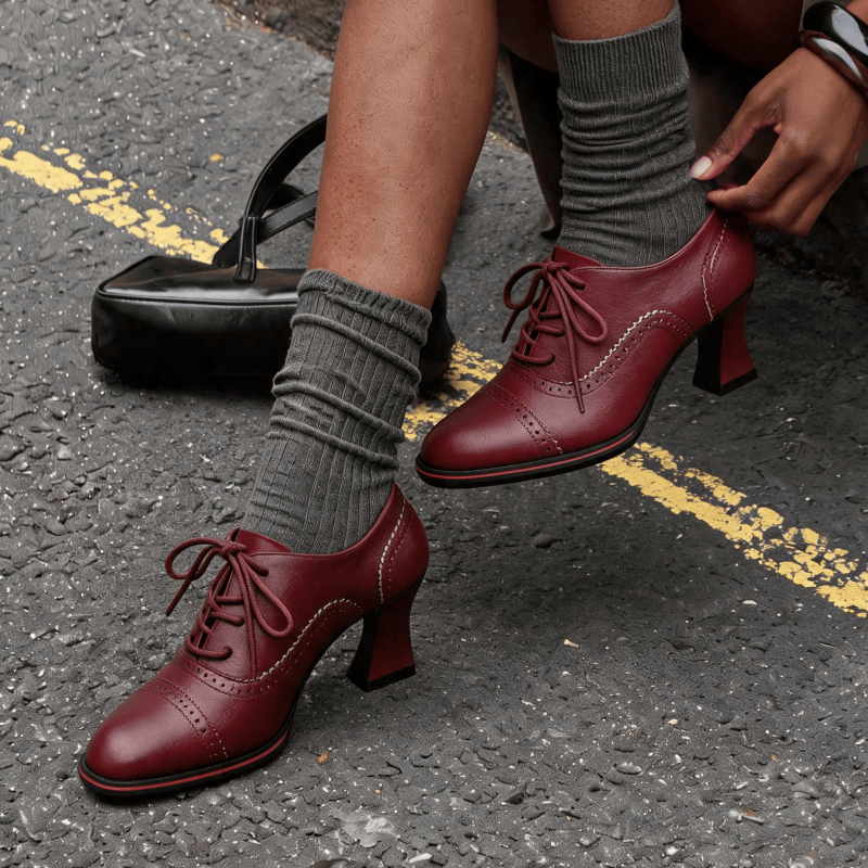 Women’s Faux Leather Brogue Ox - Oxford Brogue Leather review and price