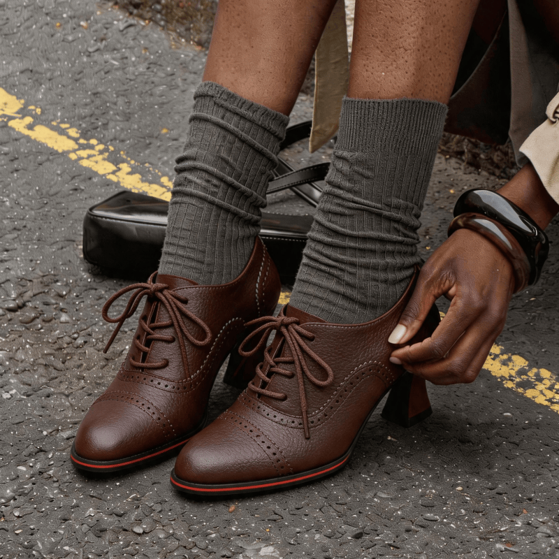 Women’s Faux Leather Brogue Ox - Oxford Brogue Leather review and price