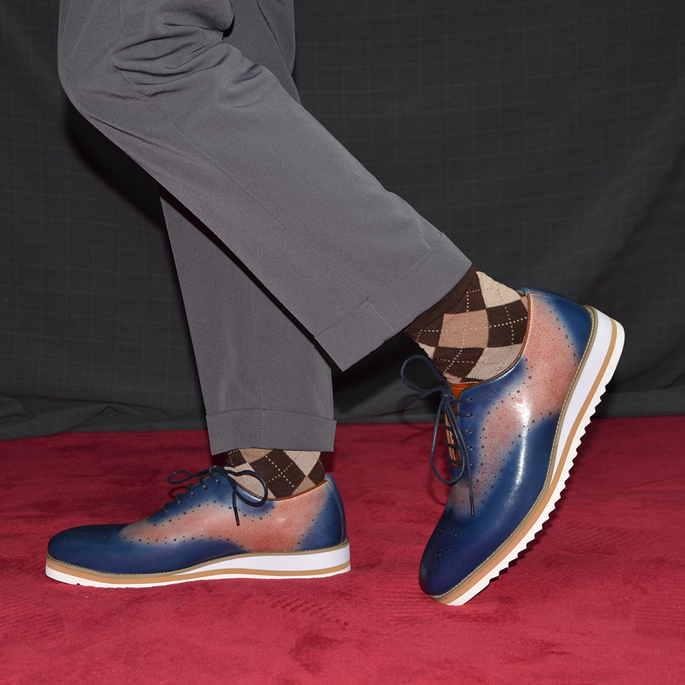 Luxury Plain Toe Duotone Color - Oxford Brogue Leather review and price