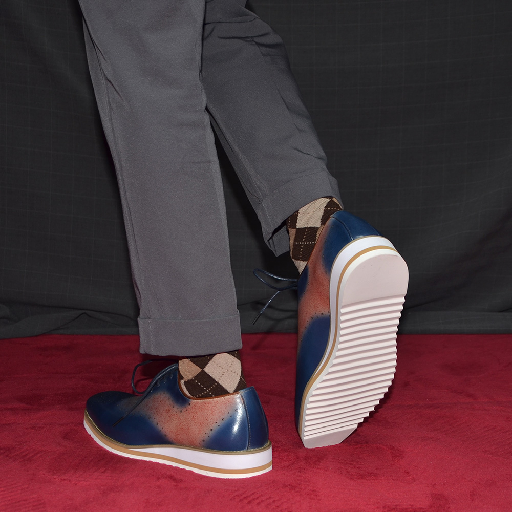 Luxury Plain Toe Duotone Color - Oxford Brogue Leather review and price